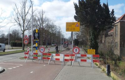 Dunea druk bezig in het centrum